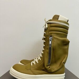 Rick Owens Leather Cargo Baskets Sz MENS 9/42